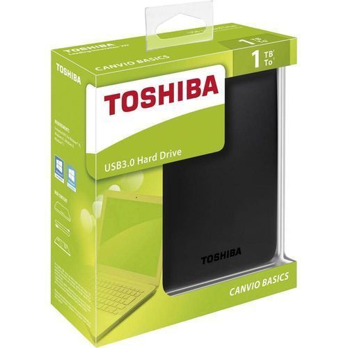 Toshiba Canvio Basics 3.0 1 TB Portable Hard Drive (Black)(HDTB210XK3BA)