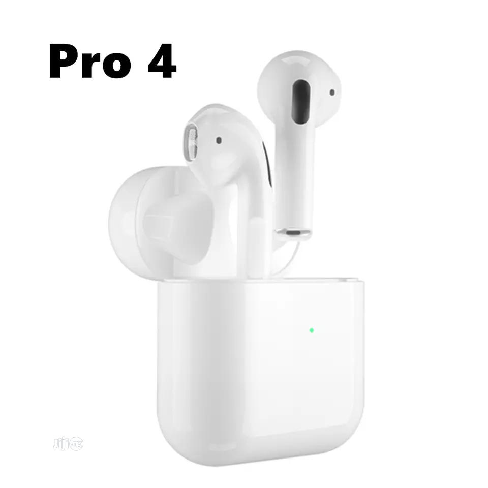 AirPods Pro4 Wireless Bluetooth Headset - Earbuds - Android/Apple  Compatibility - Chargeable Case - White